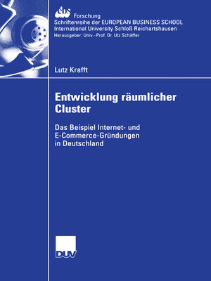 cover image of Entwicklung räumlicher Cluster